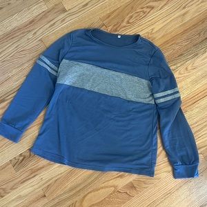 Blue and gray long sleeve